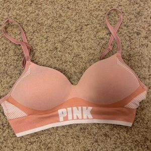 super comfy pink bra